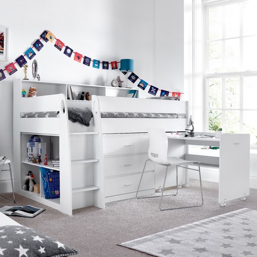 Ersa white wooden mid - ersa, sleeper