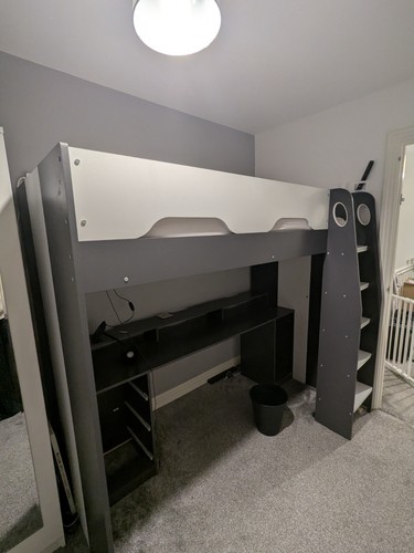 Mercury high sleeper - sleeper, desk