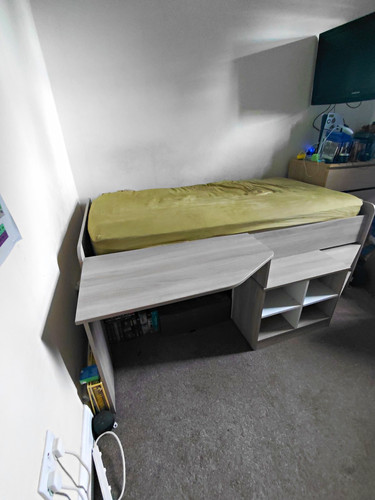 Grey wood mid sleeper - mid, single