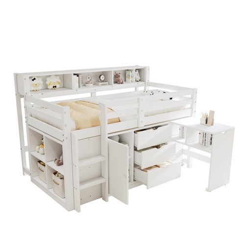 White wooden kids mid - wooden,